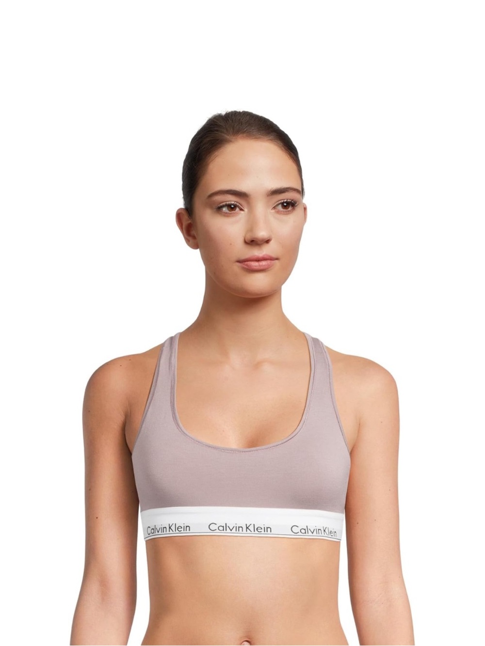 Calvin Klein Women's Modern Cotton Unlined Wireless Bralettes Sand Trap Size M